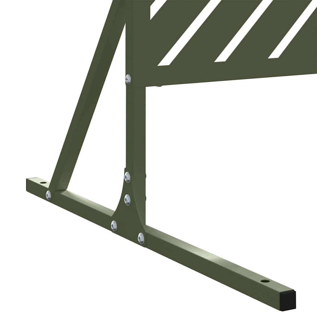 vidaXL Οθόνη Ιδιωτικότητας Ελιά Ατσάλι