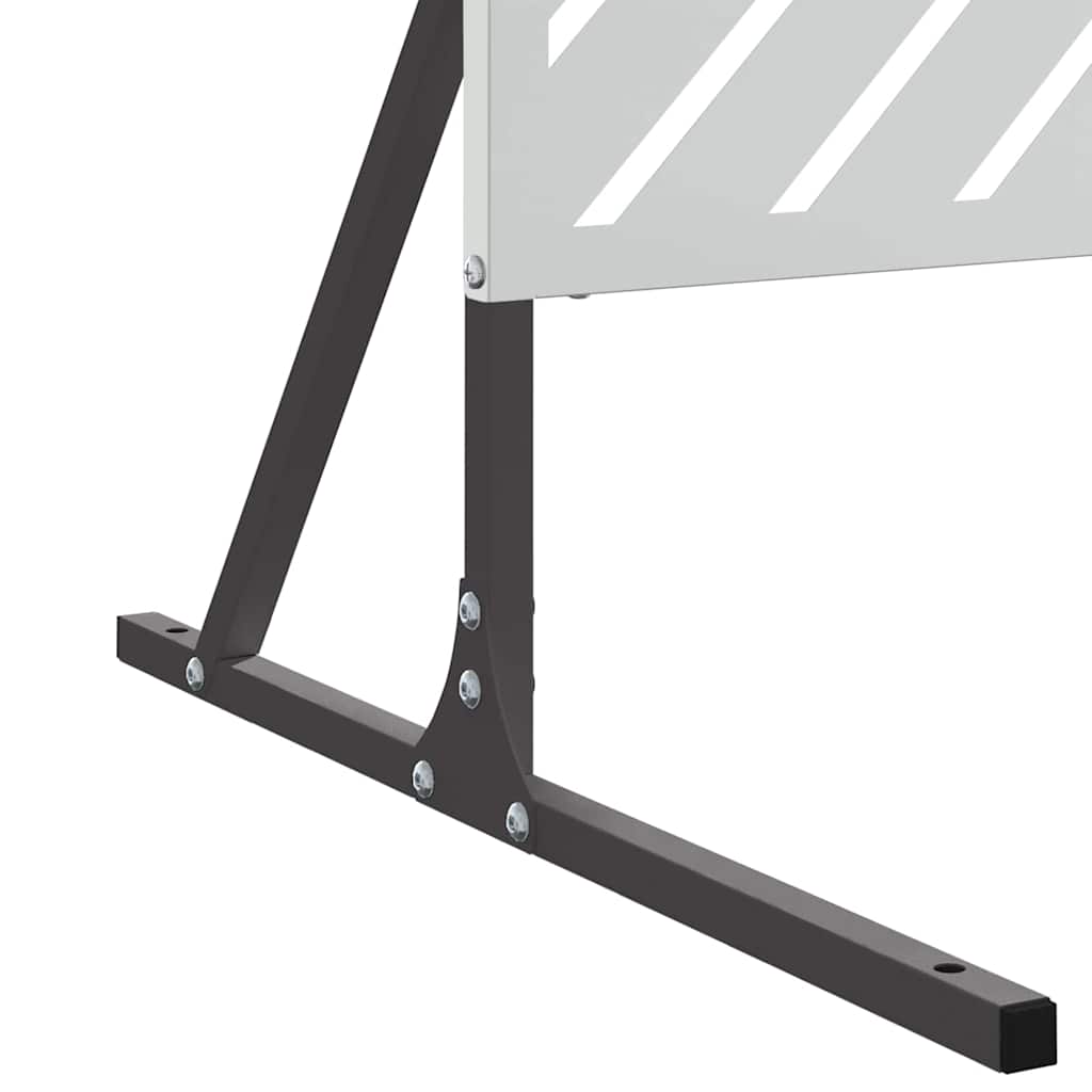 vidaXL Οθόνη Ιδιωτικότητας Γκρι Ατσάλι