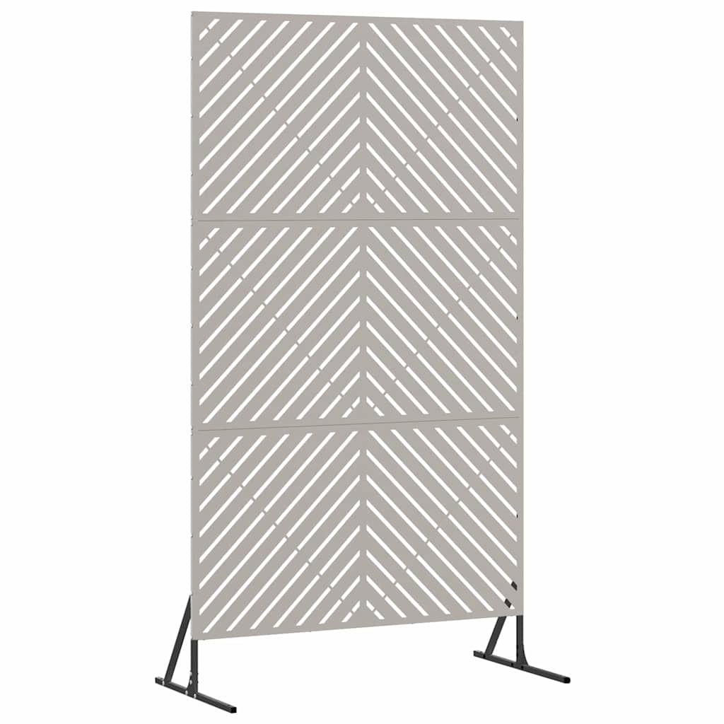 vidaXL Οθόνη Ιδιωτικότητας Γκρι Ατσάλι