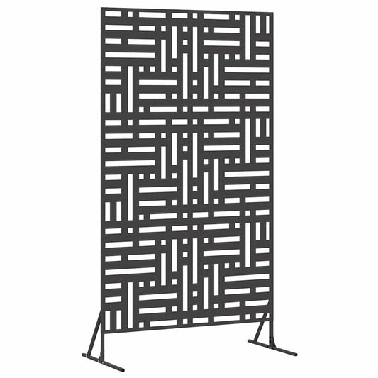 vidaXL Οθόνη Ιδιωτικότητας Μαύρο 100 x 50 x 180 εκ. Ατσάλι