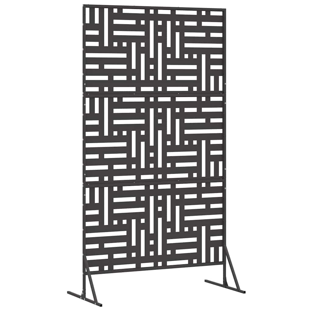 vidaXL Οθόνη Ιδιωτικότητας Μαύρο 100 x 50 x 180 εκ. Ατσάλι