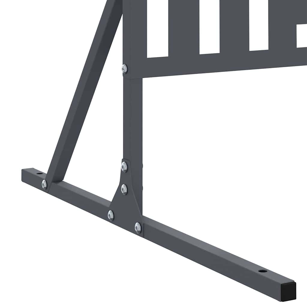 vidaXL Οθόνη Ιδιωτικότητας Ανθρακί 100 x 50 x 180 εκ. Ατσάλι