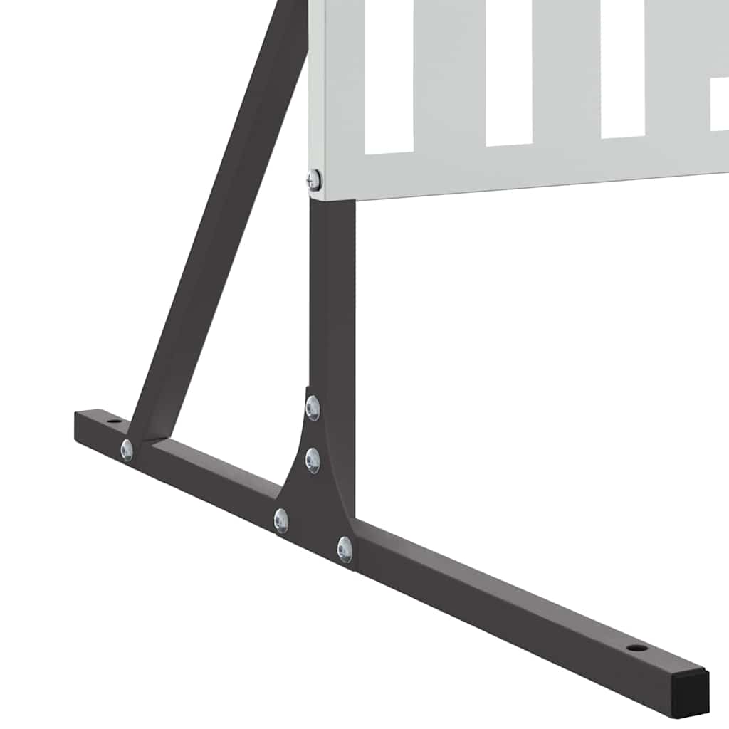 vidaXL Οθόνη Ιδιωτικότητας Γκρι Ατσάλι