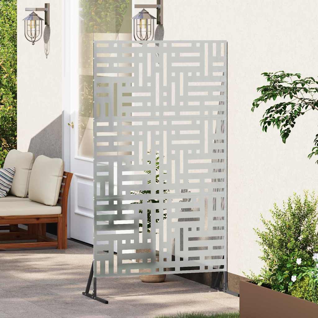 vidaXL Οθόνη Ιδιωτικότητας Γκρι Ατσάλι