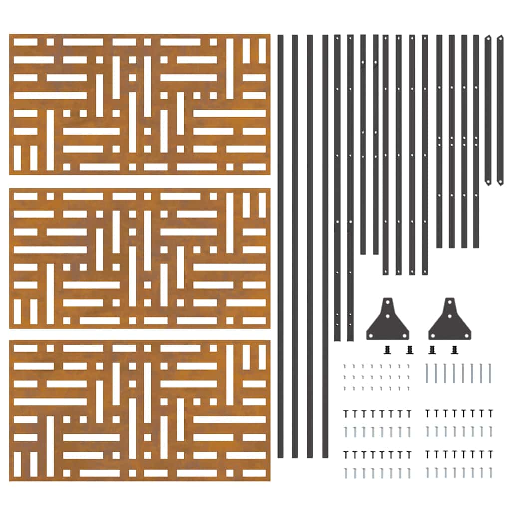 vidaXL Οθόνη Ιδιωτικότητας Γκρι Ατσάλι