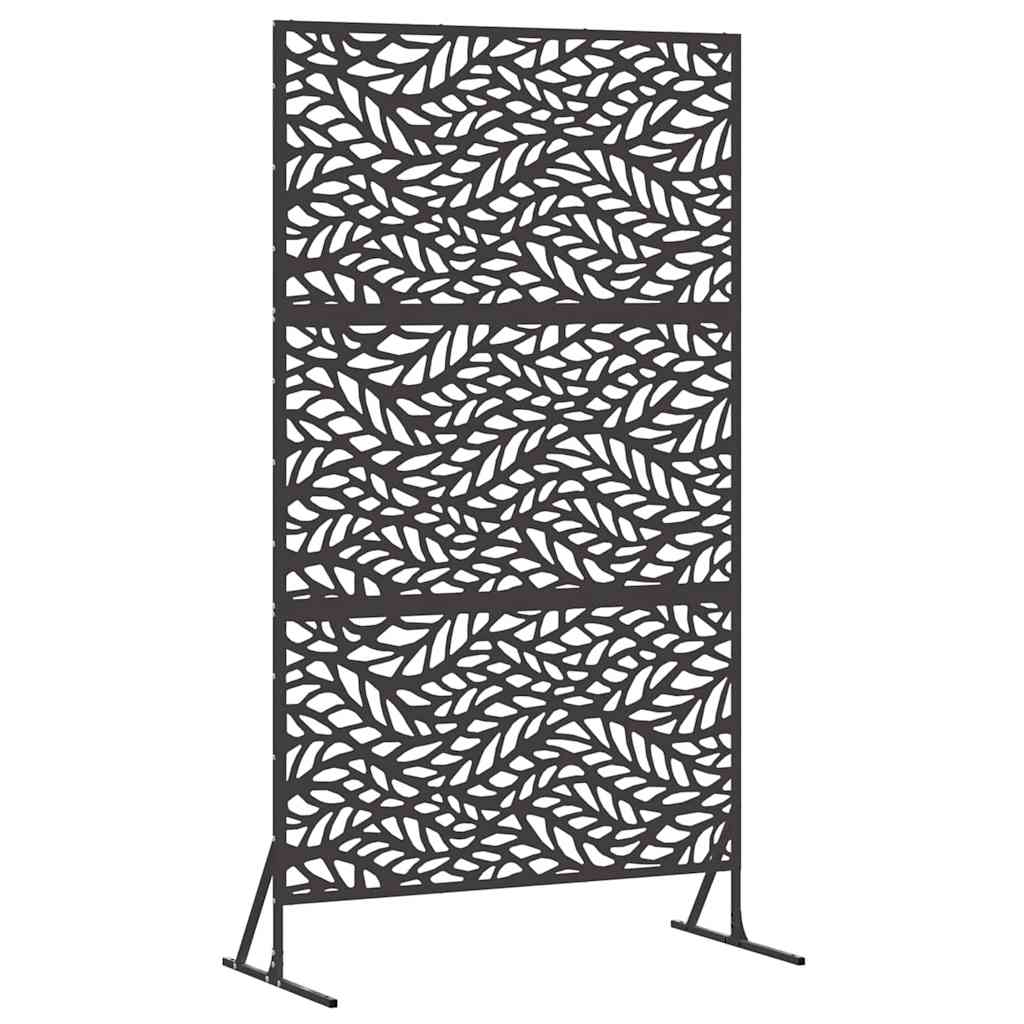 vidaXL Οθόνη Ιδιωτικότητας Μαύρο 100 x 50 x 180 εκ. Ατσάλι