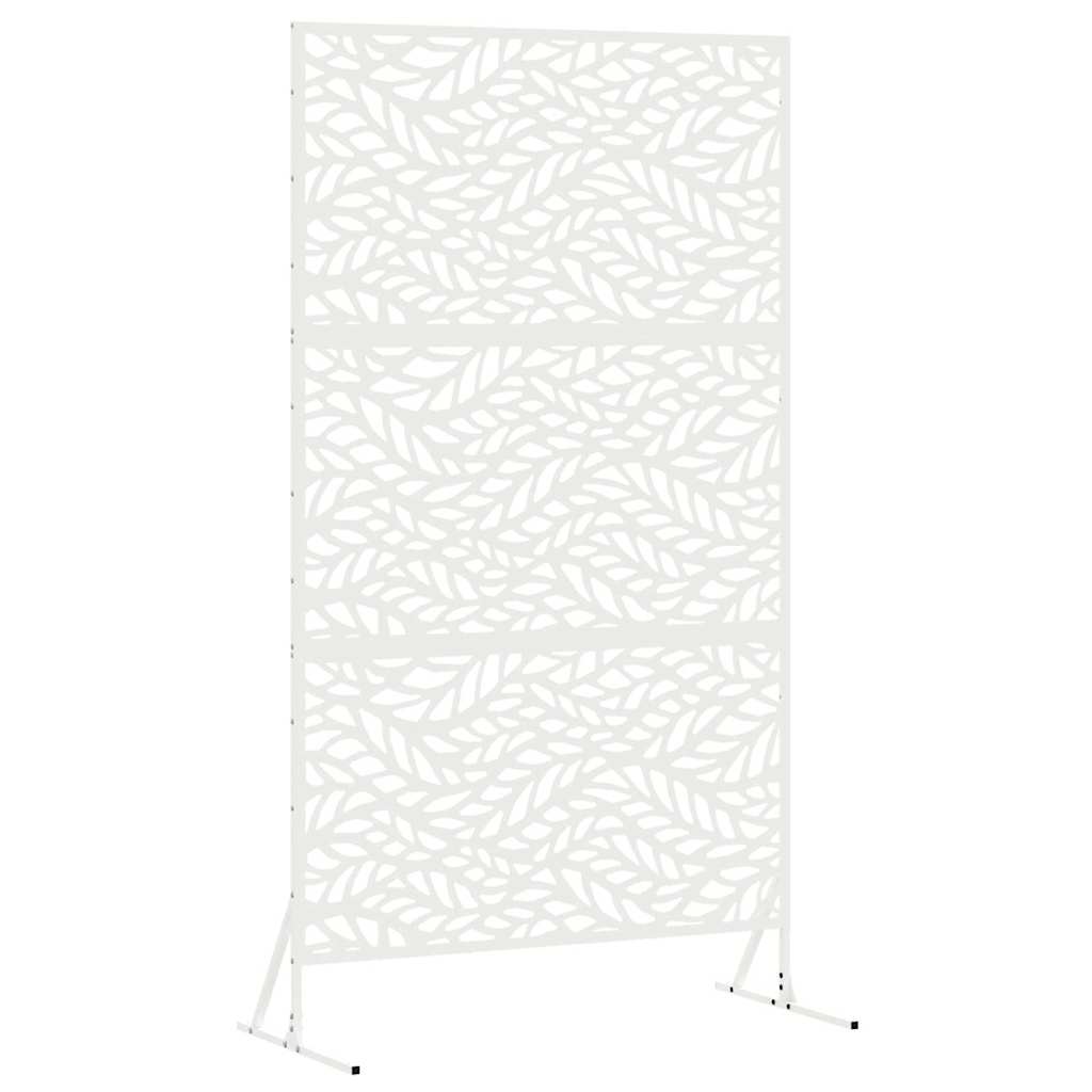vidaXL Οθόνη Ιδιωτικότητας 100 x 50 x 180 εκ. Ατσάλι Λευκό