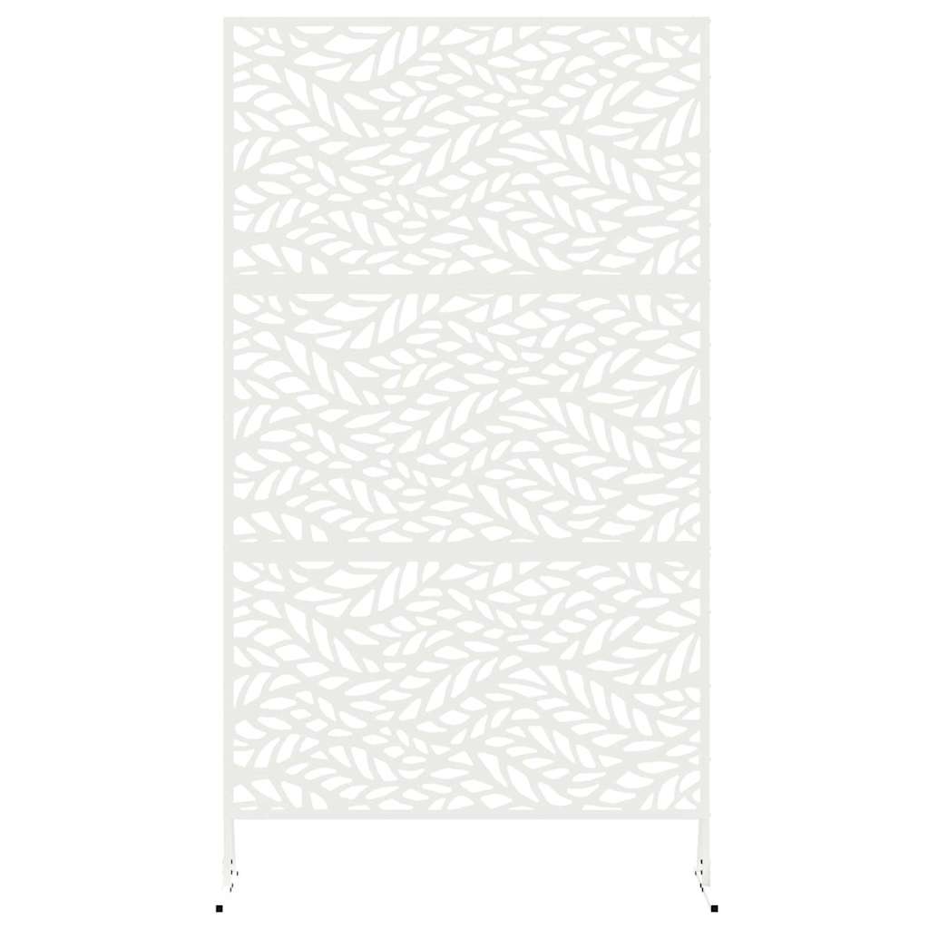 vidaXL Οθόνη Ιδιωτικότητας 100 x 50 x 180 εκ. Ατσάλι Λευκό