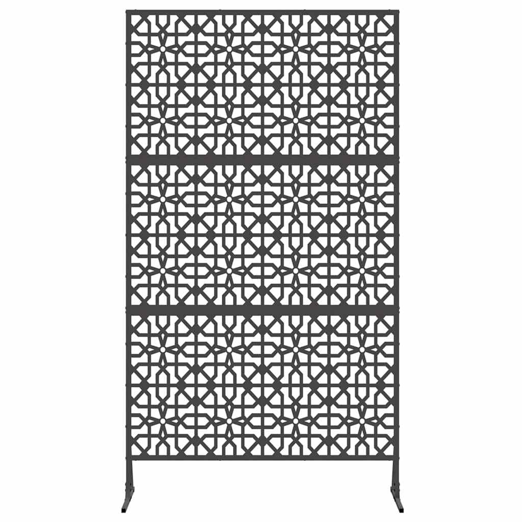 vidaXL Οθόνη Ιδιωτικότητας Μαύρο Ατσάλι