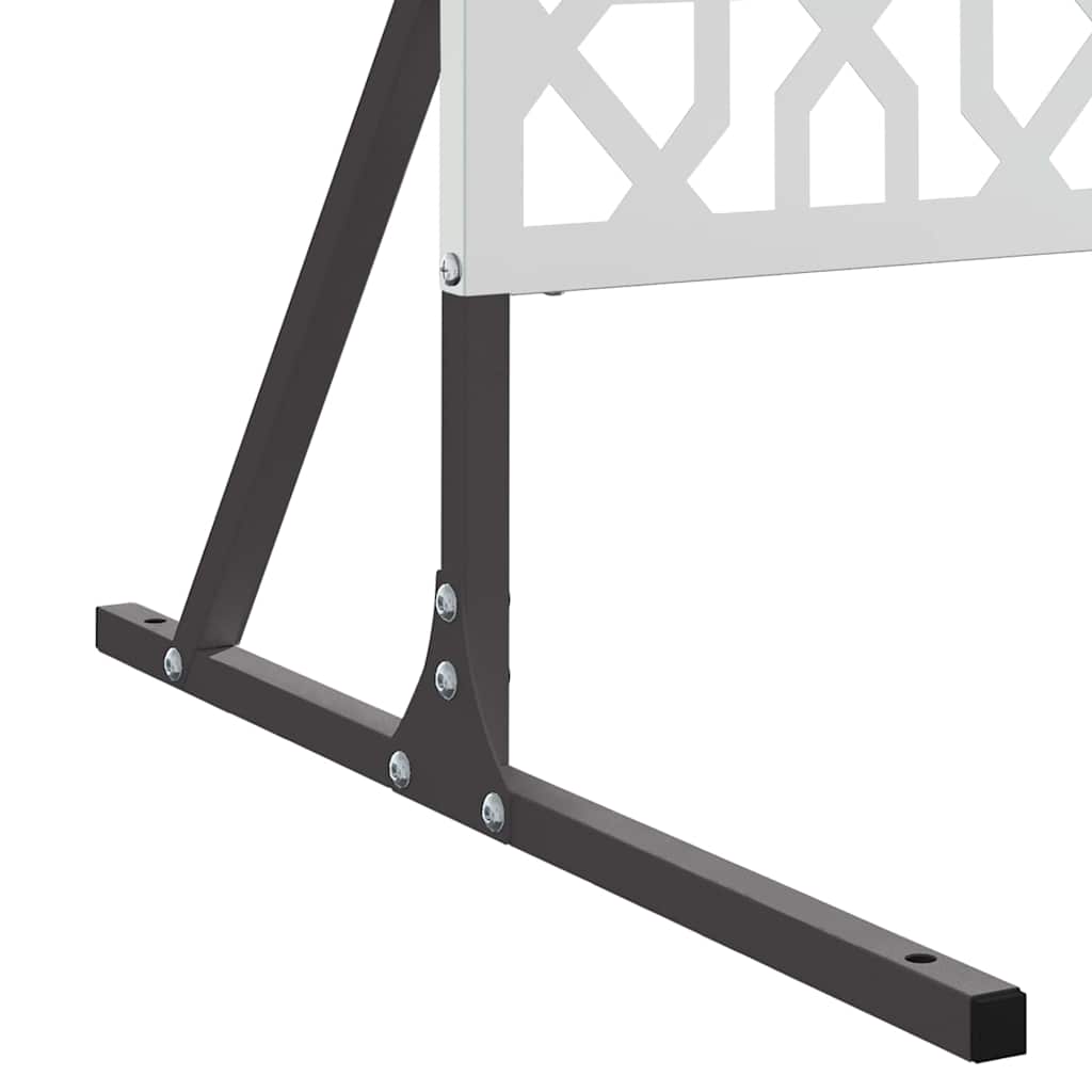 vidaXL Οθόνη Ιδιωτικότητας Γκρι Ατσάλι