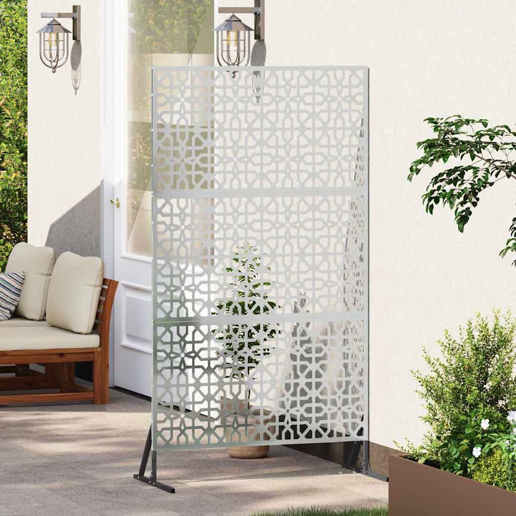 vidaXL Οθόνη Ιδιωτικότητας Γκρι Ατσάλι