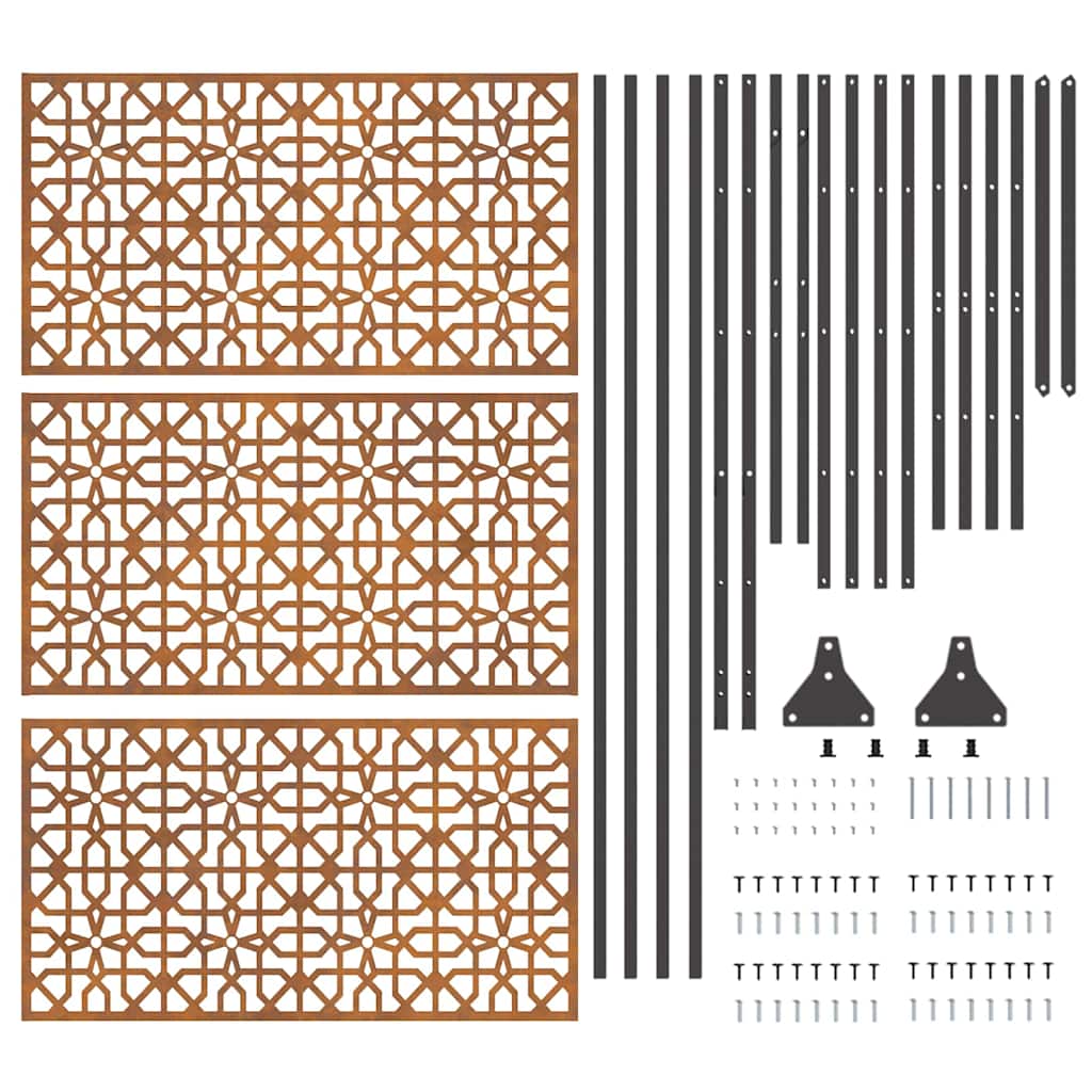 vidaXL Οθόνη Ιδιωτικότητας Γκρι Ατσάλι