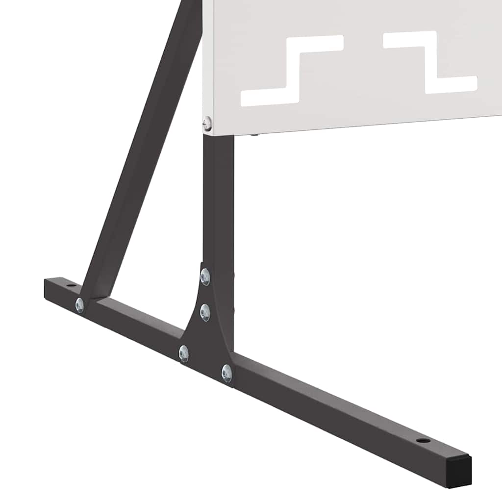 vidaXL Οθόνη Ιδιωτικότητας Γκρι Ατσάλι