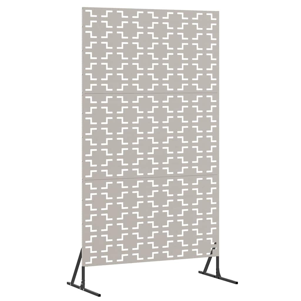 vidaXL Οθόνη Ιδιωτικότητας Γκρι Ατσάλι