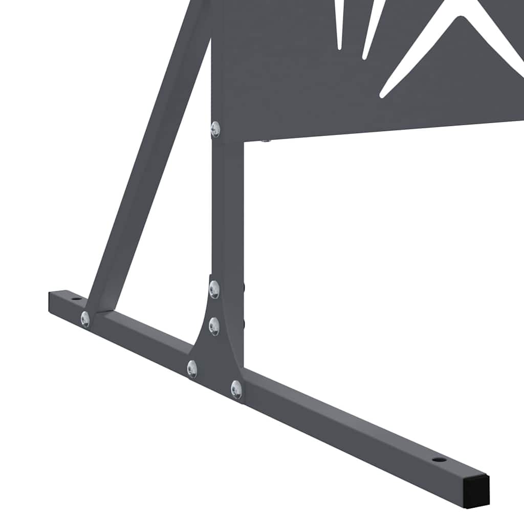 vidaXL Οθόνη Ιδιωτικότητας Ανθρακί Ατσάλι