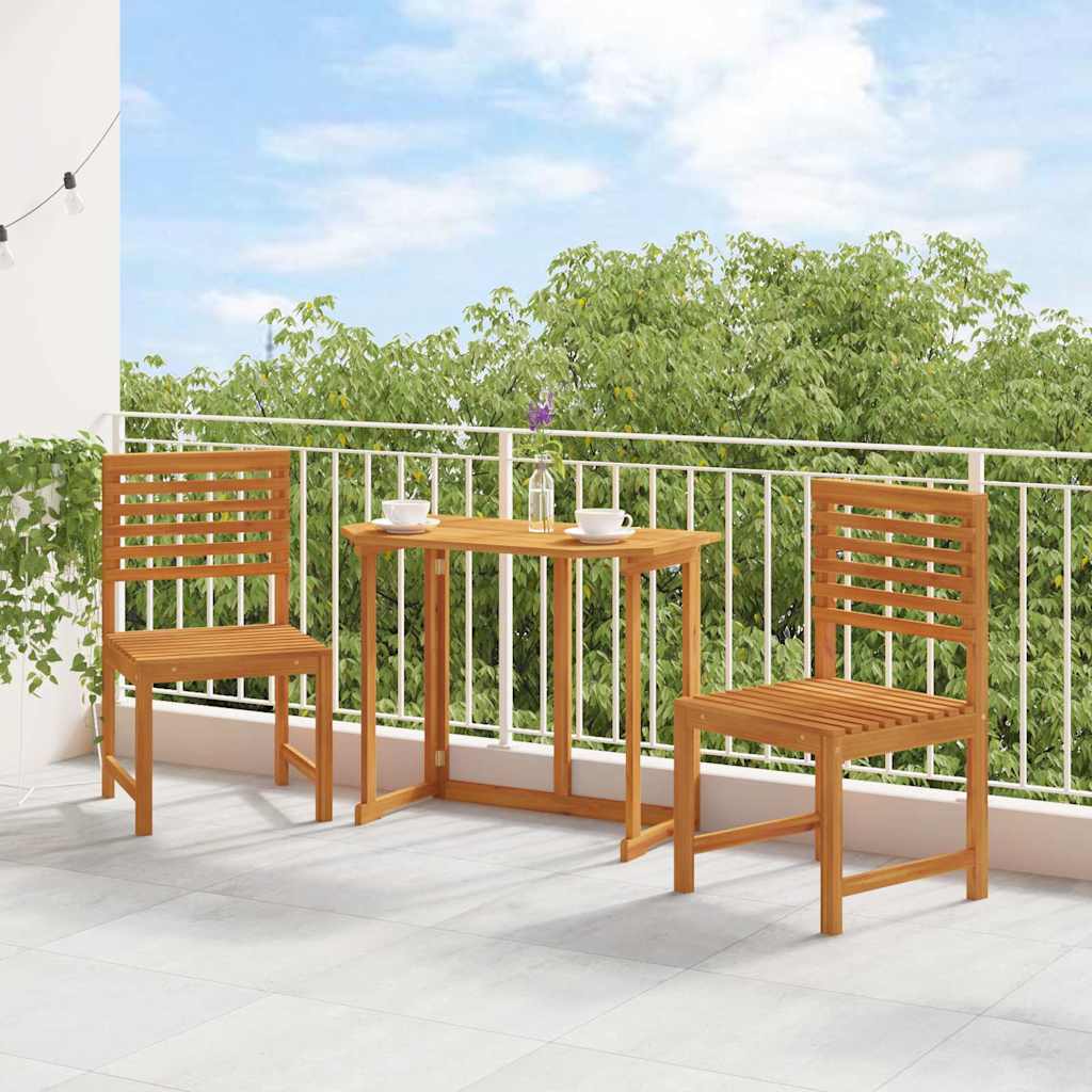 vidaXL Καρέκλα Κήπου 2 pcs Καφέ 50 x 50 x 91 εκ. Μασίφ ξύλο ακακίας