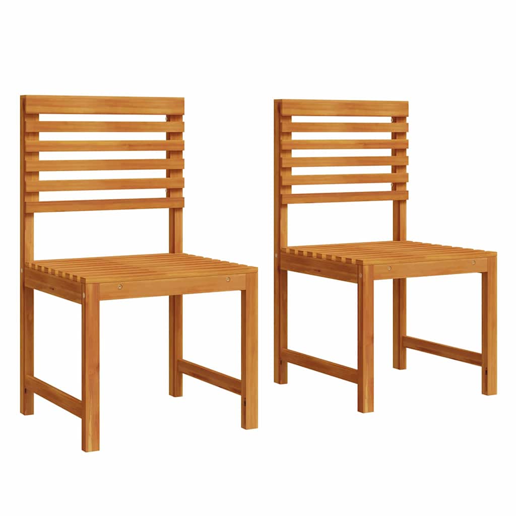 vidaXL Καρέκλα Κήπου 2 pcs Καφέ 50 x 50 x 91 εκ. Μασίφ ξύλο ακακίας