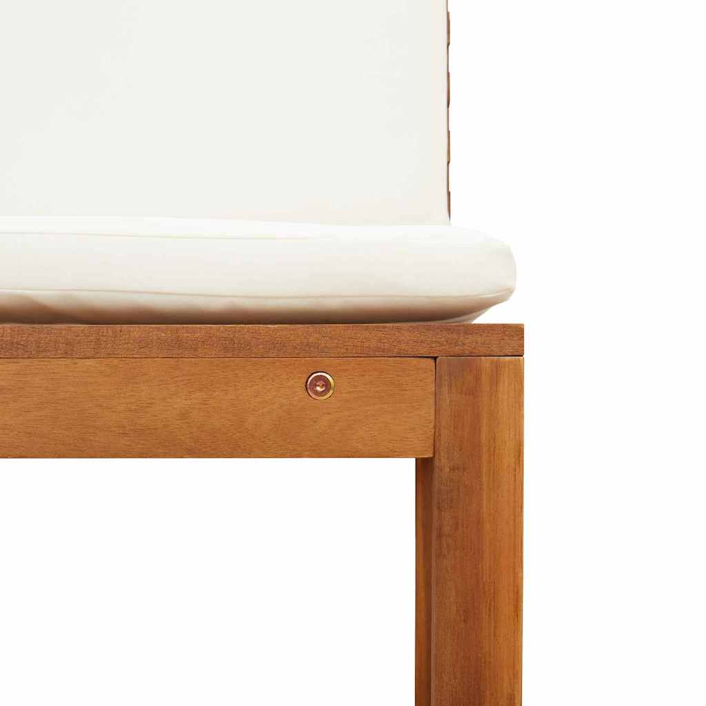 vidaXL Καρέκλα Κήπου Χωρίς Χερούλι 2 pcs Καφέ 50 x 50 x 91 εκ.