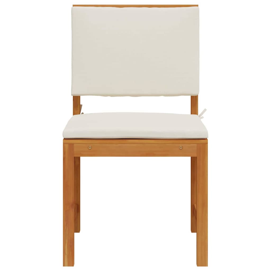 vidaXL Καρέκλα Κήπου Χωρίς Χερούλι 2 pcs Καφέ 50 x 50 x 91 εκ.