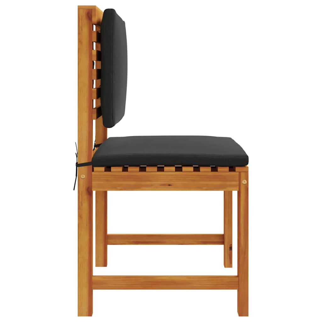 vidaXL Καρέκλα Κήπου 2 pcs Καφέ 50 x 50 x 91 εκ. Μασίφ ξύλο ακακίας