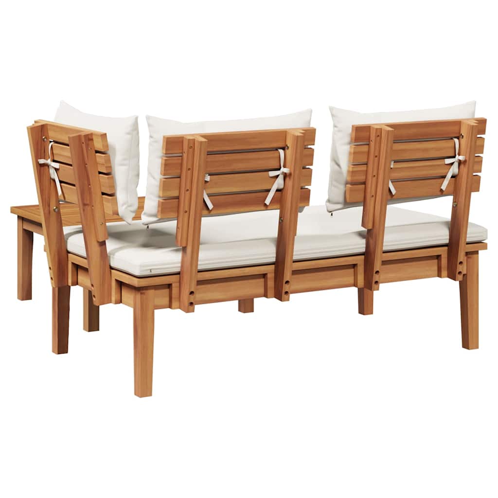 vidaXL Παγκάκι κήπου 2 pcs Καφέ Μασίφ ξύλο teak