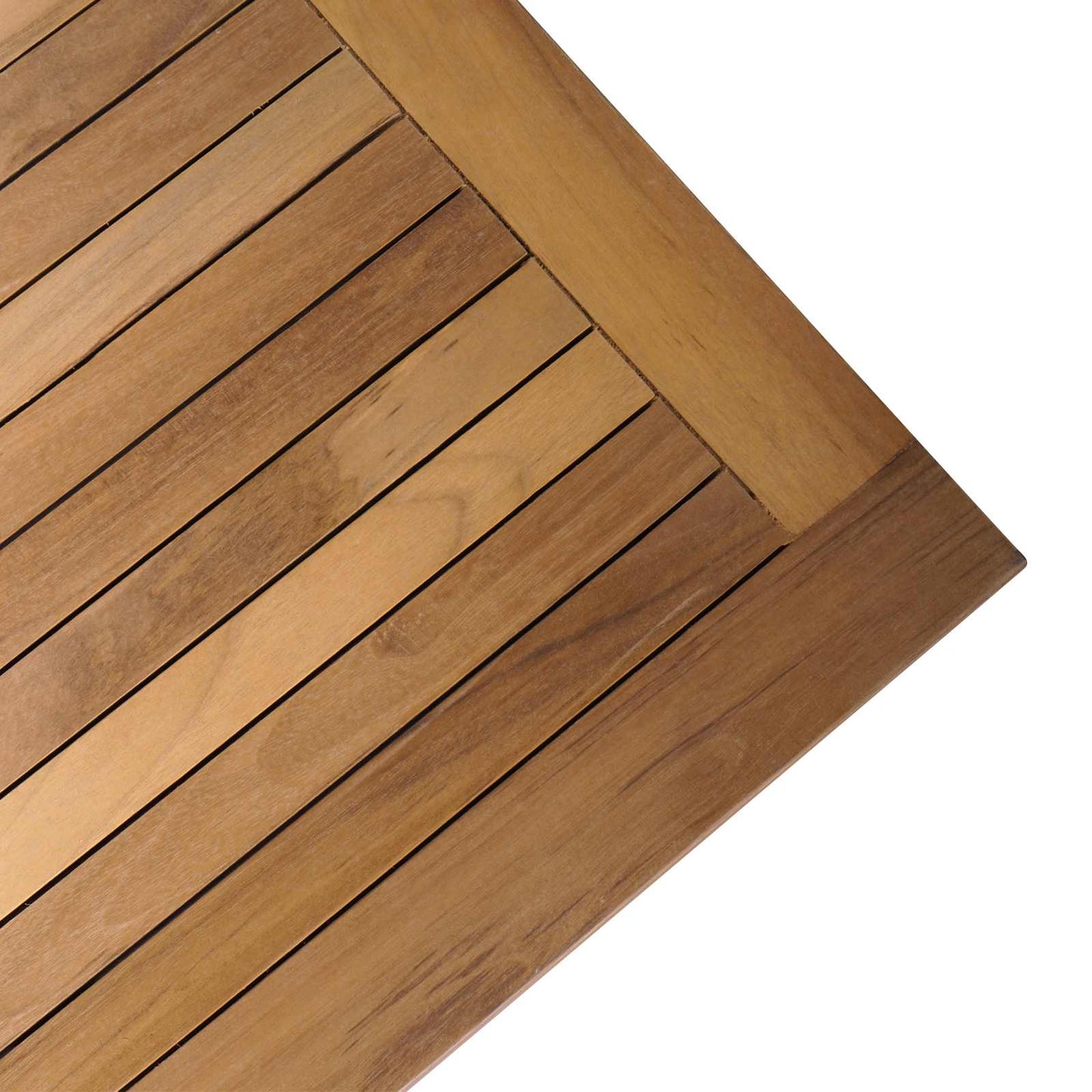 vidaXL Τραπέζι Κήπου Καφέ Μασίφ ξύλο teak