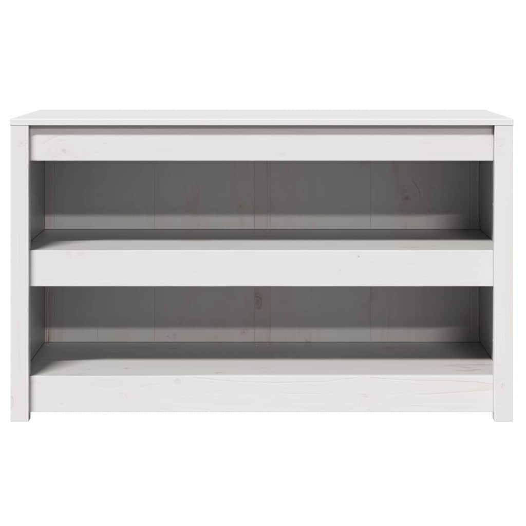 vidaXL Ντουλάπα Κουζίνας Λευκό 106 x 55 x 64 cm Μασίφ ξύλο πεύκου