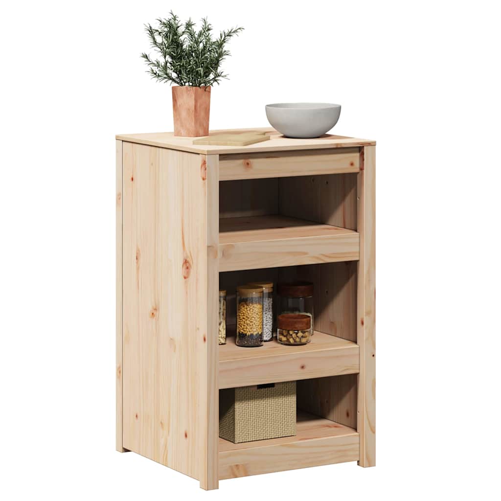 vidaXL Ντουλάπα Κουζίνας Καφέ 55 x 55 x 92 cm Μασίφ ξύλο πεύκου