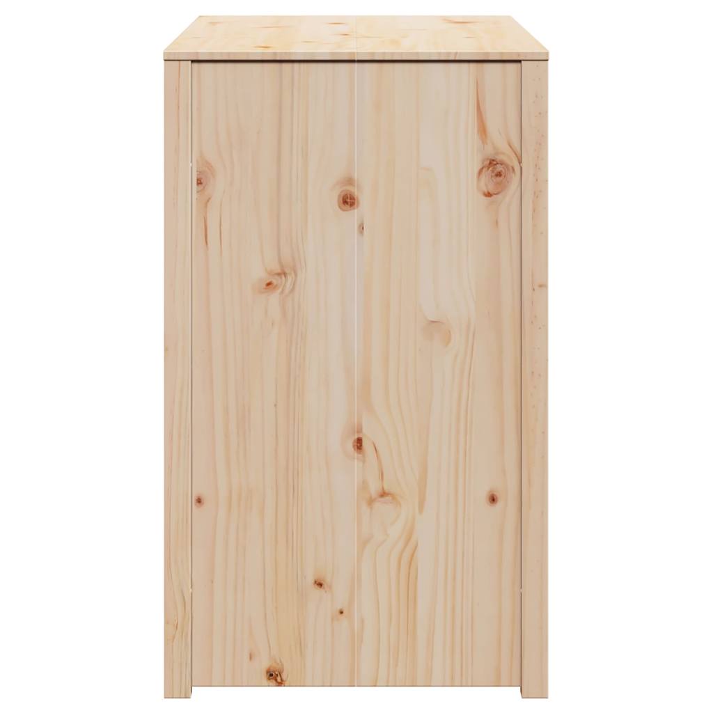 vidaXL Ντουλάπα Κουζίνας Καφέ 106 x 55 x 92 cm Μασίφ ξύλο πεύκου