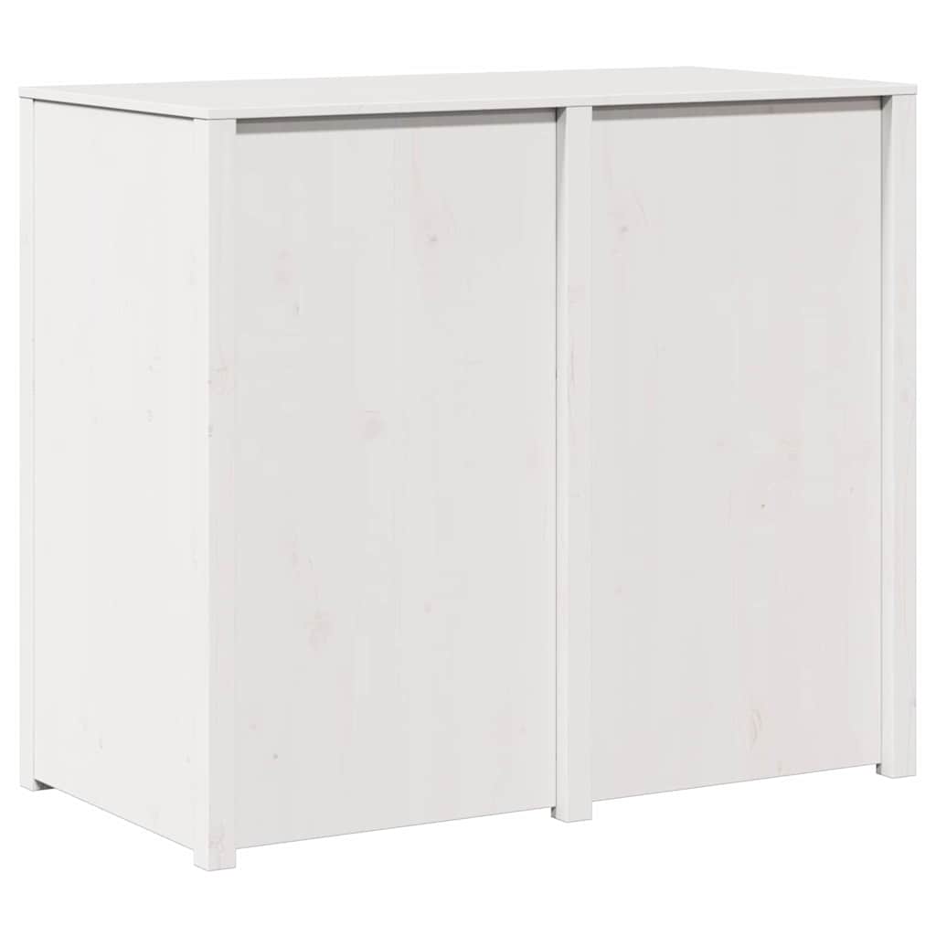 vidaXL Ντουλάπα Κουζίνας Λευκό 106 x 55 x 92 cm Μασίφ ξύλο πεύκου