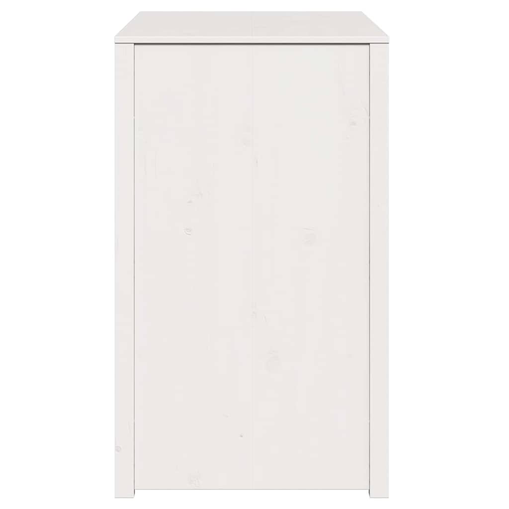 vidaXL Ντουλάπα Κουζίνας Λευκό 106 x 55 x 92 cm Μασίφ ξύλο πεύκου