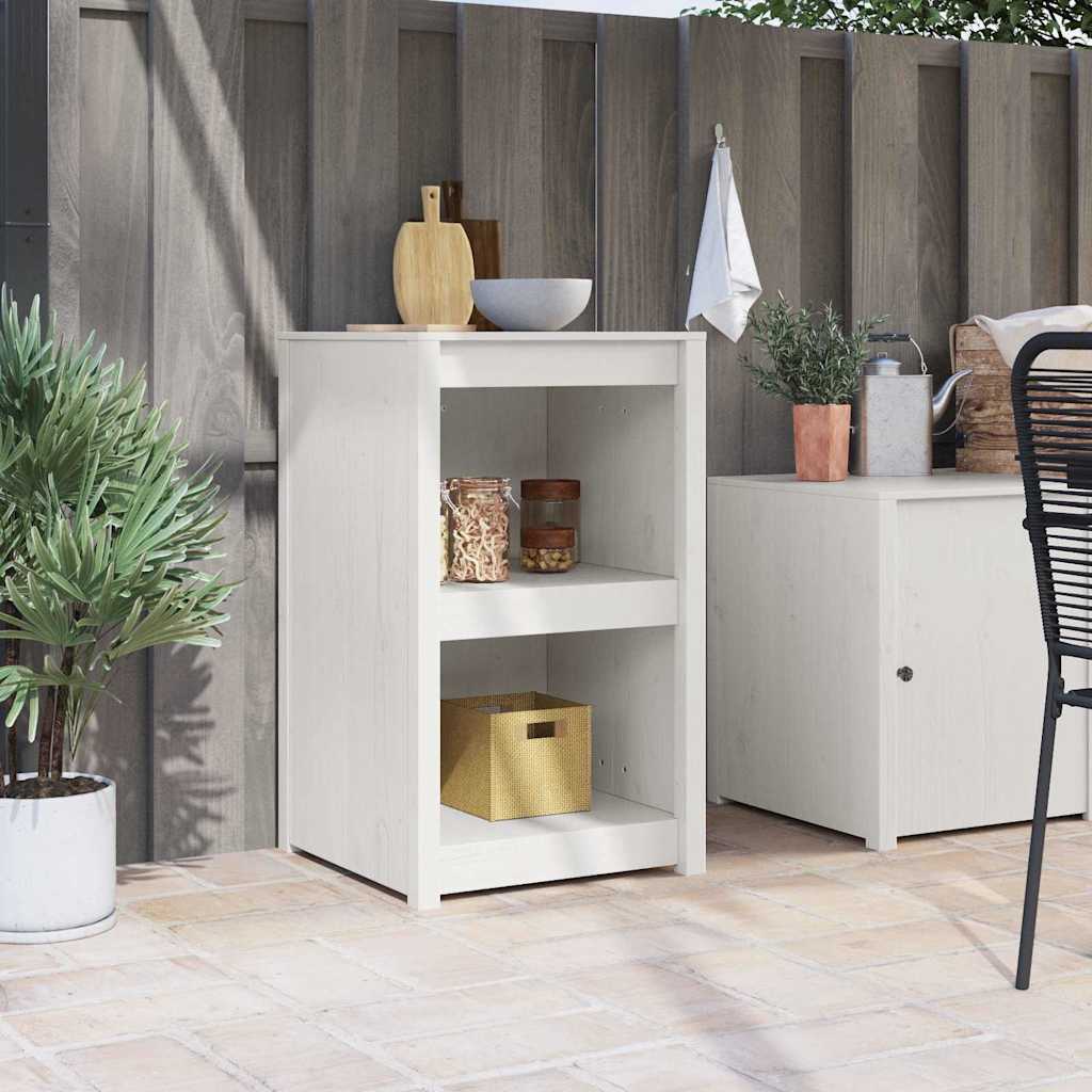 vidaXL Ντουλάπα Κουζίνας Λευκό 55 x 55 x 92 cm Μασίφ ξύλο πεύκου