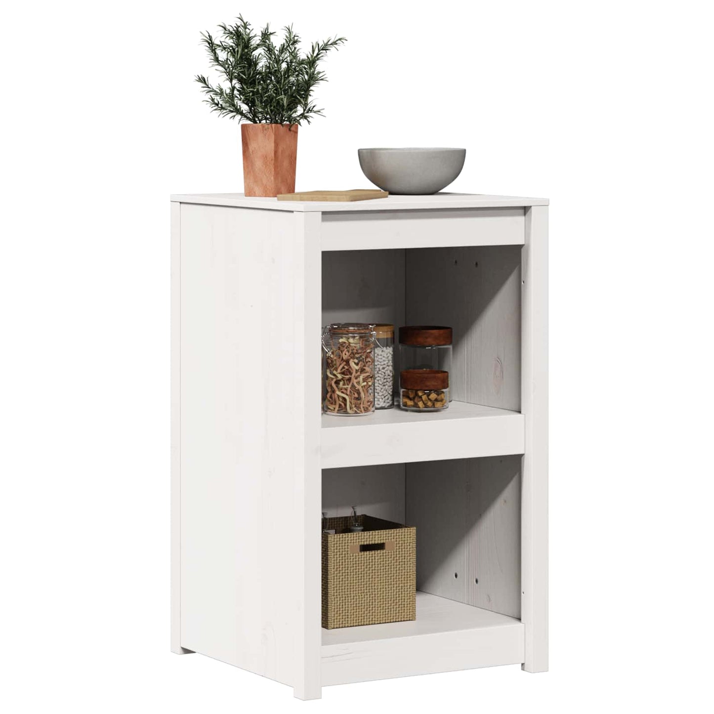 vidaXL Ντουλάπα Κουζίνας με ράφι MEPPEL Λευκό 55 x 55 x 92 cm