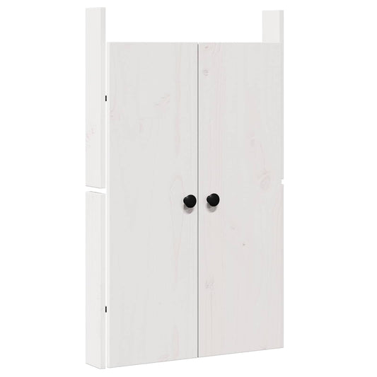 vidaXL Πόρτα κουζίνας MEPPEL Λευκό 50 x 9 x 82 εκ Μασίφ ξύλο πεύκου