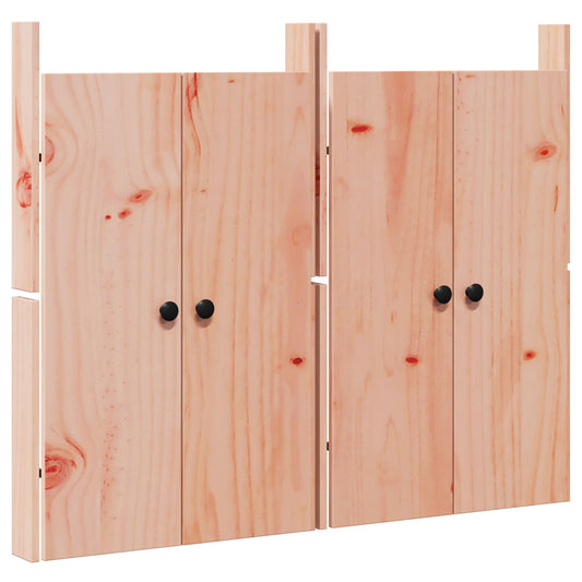vidaXL Πόρτα κουζίνας 2 pcs Καφέ 50 x 9 x 82 εκ ξύλο duglasias