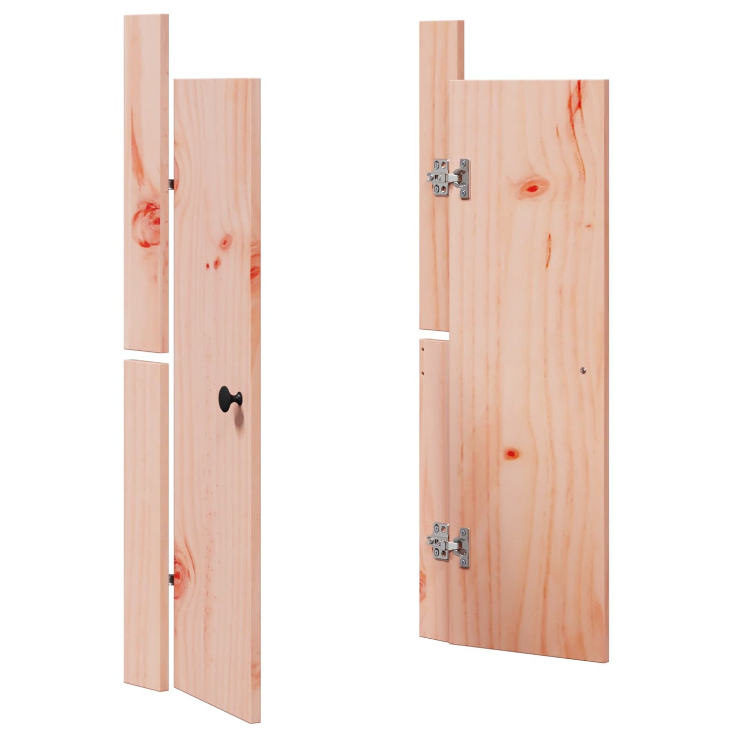 vidaXL Πόρτα κουζίνας 2 pcs Καφέ 50 x 9 x 82 εκ ξύλο duglasias