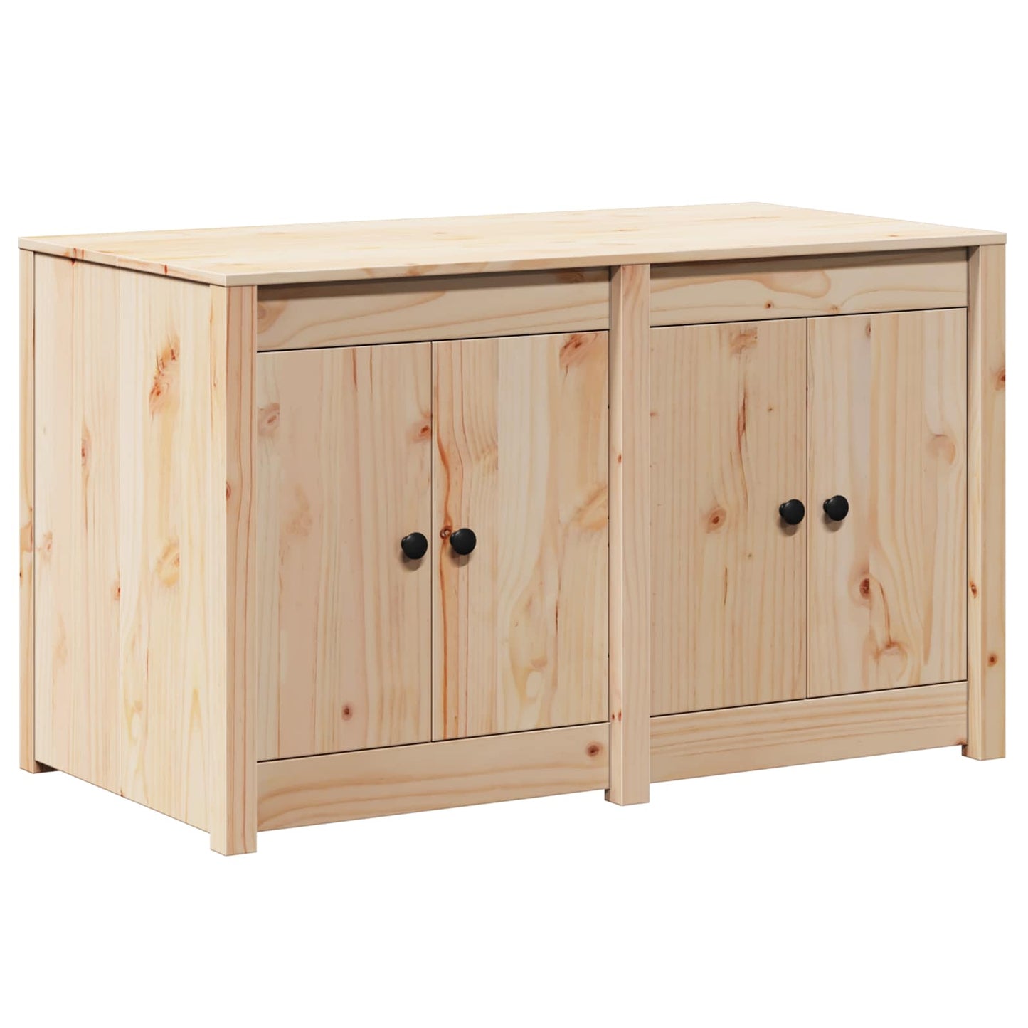 vidaXL Ντουλάπα Κουζίνας Καφέ 106 x 55 x 64 cm Μασίφ ξύλο πεύκου