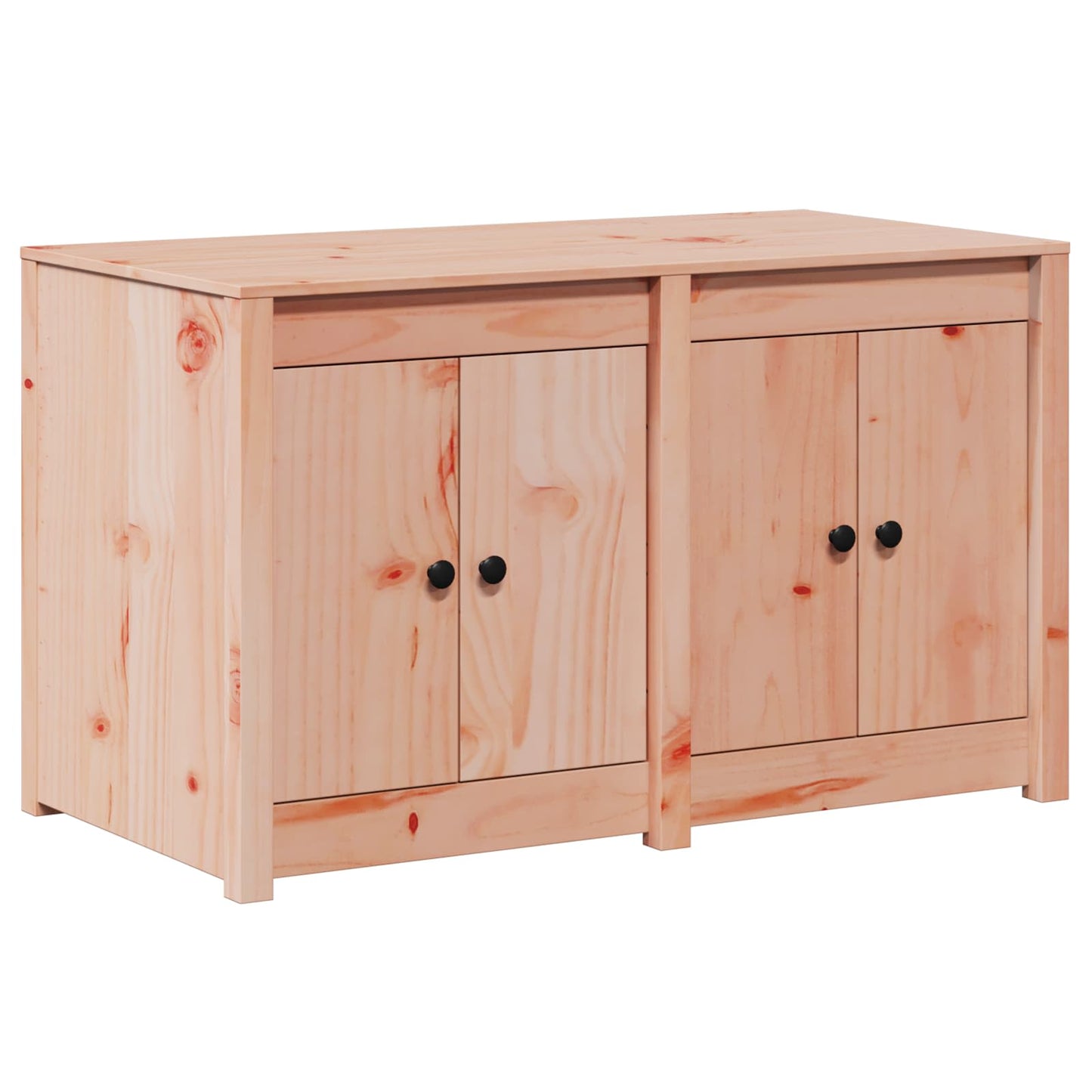 vidaXL Ντουλάπα Κουζίνας Καφέ 106 x 55 x 64 cm Μασίφ ξύλο πεύκου