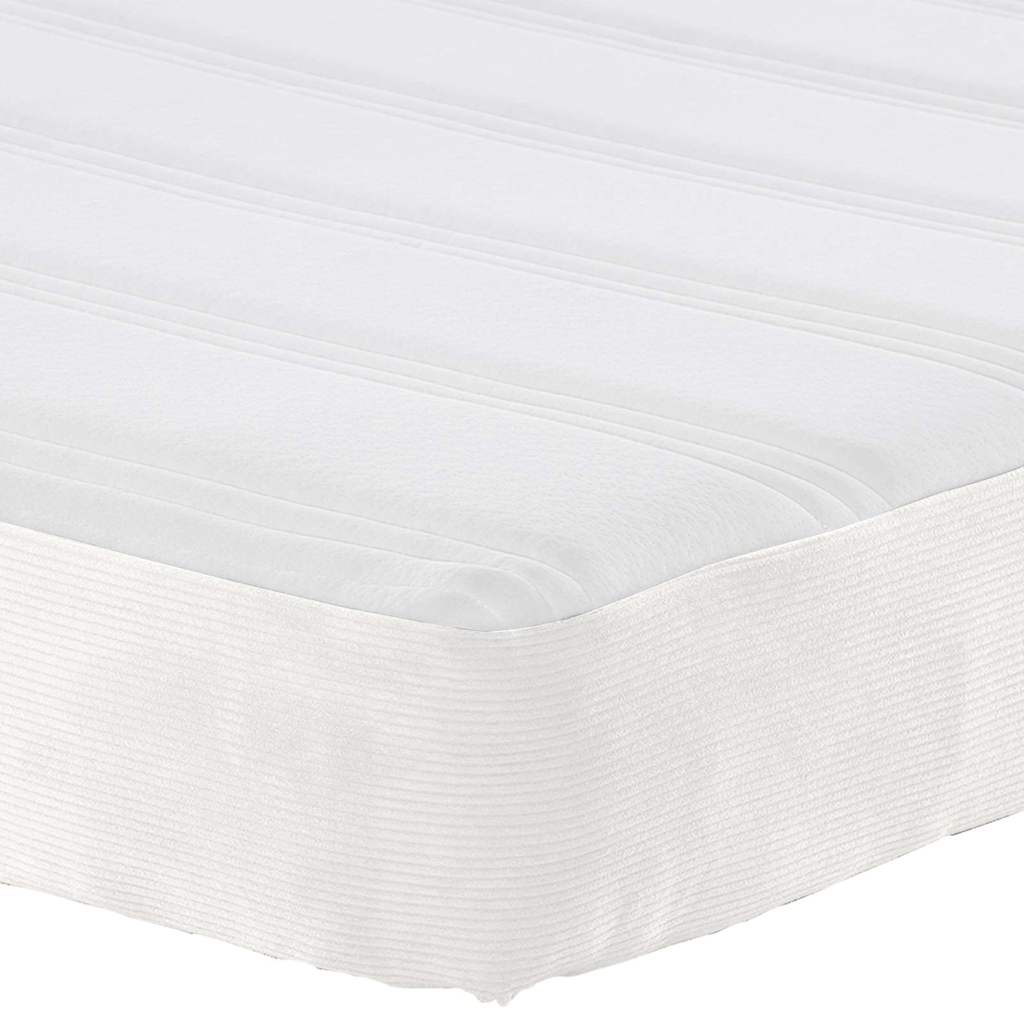 vidaXL Στρώμα Κρεβατιού με στρώμα Κρεμ 80 x 200 cm ύφασμα
