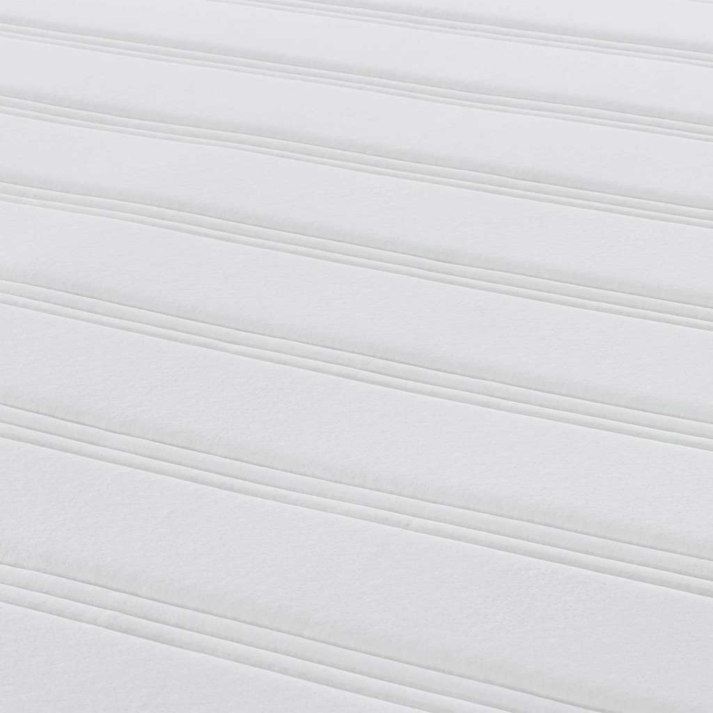 Κρεβάτι με Στρώμα Pocket Spring vidaXL, Ανοιχτό Γκρι, Μεσαίο, 90x190x20 εκ, Ταπετσαρία