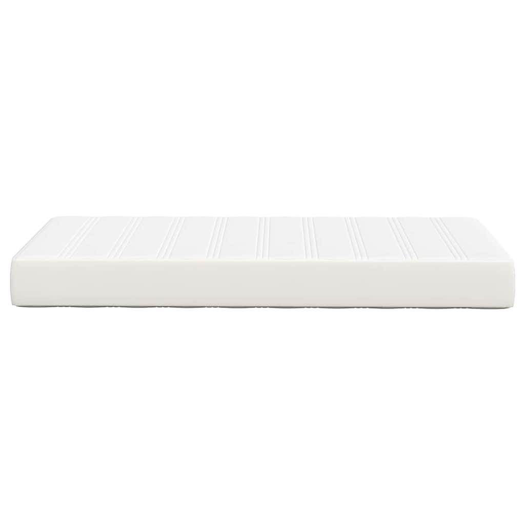 vidaXL Στρώμα Κρεβατιού με στρώμα Κρεμ 90 x 200 cm ύφασμα