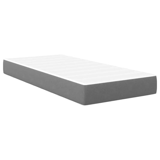 vidaXL Στρώμα με Ελατήρια Pocket Φως Γκρι Μεσαίο 100x200x20 εκ Υφασμάτινο