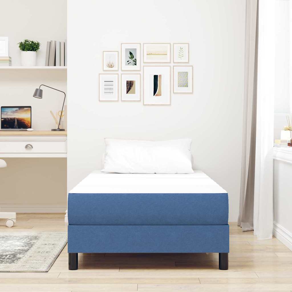 vidaXL Στρώμα Κρεβατιού με στρώμα Μπλε 100 x 200 cm ύφασμα