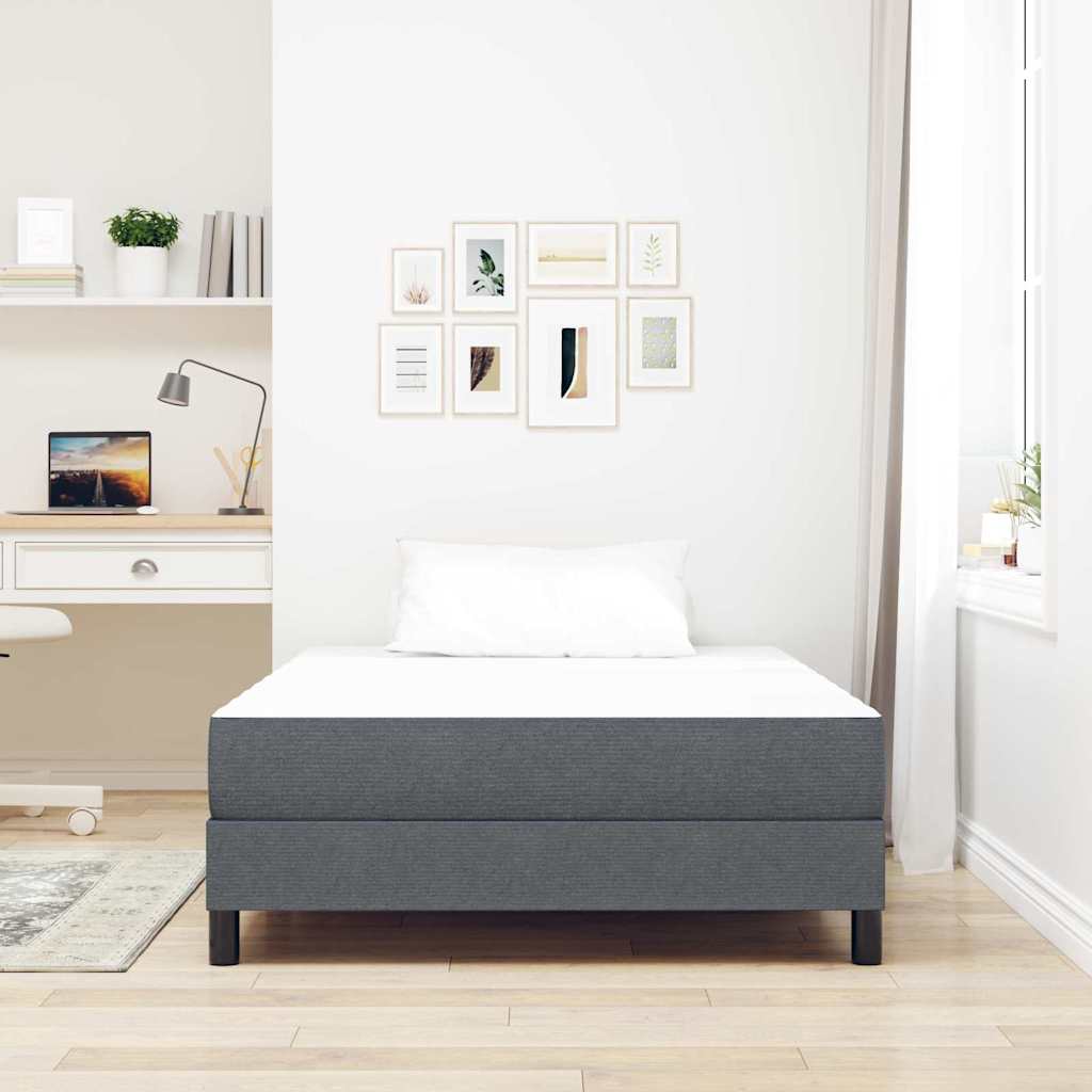vidaXL Στρώμα Κρεβατιού με στρώμα Γκρι 120 x 190 cm ύφασμα