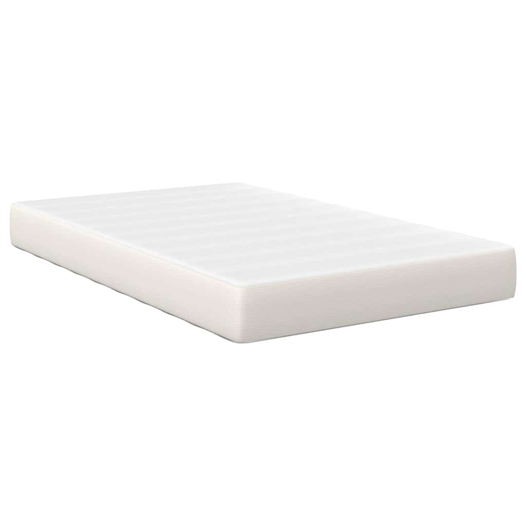 vidaXL Στρώμα Κρεβατιού με στρώμα Κρεμ 120 x 190 cm ύφασμα
