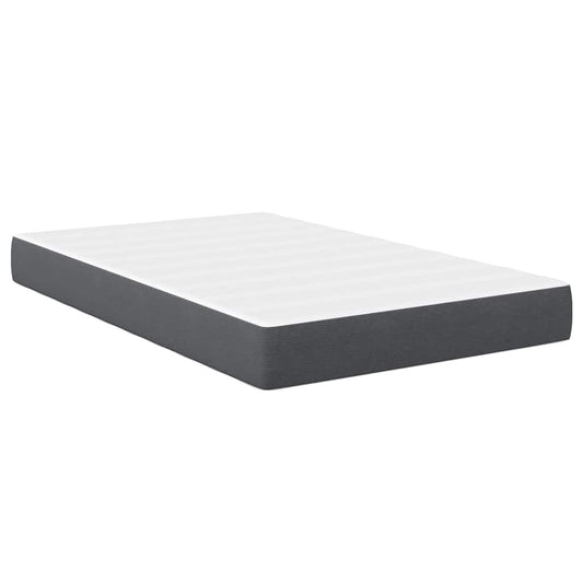 vidaXL Στρώμα με Ελατήρια Pocket Σκούρο Γκρι Μεσαίο 120x200x20 εκ Υφασμά