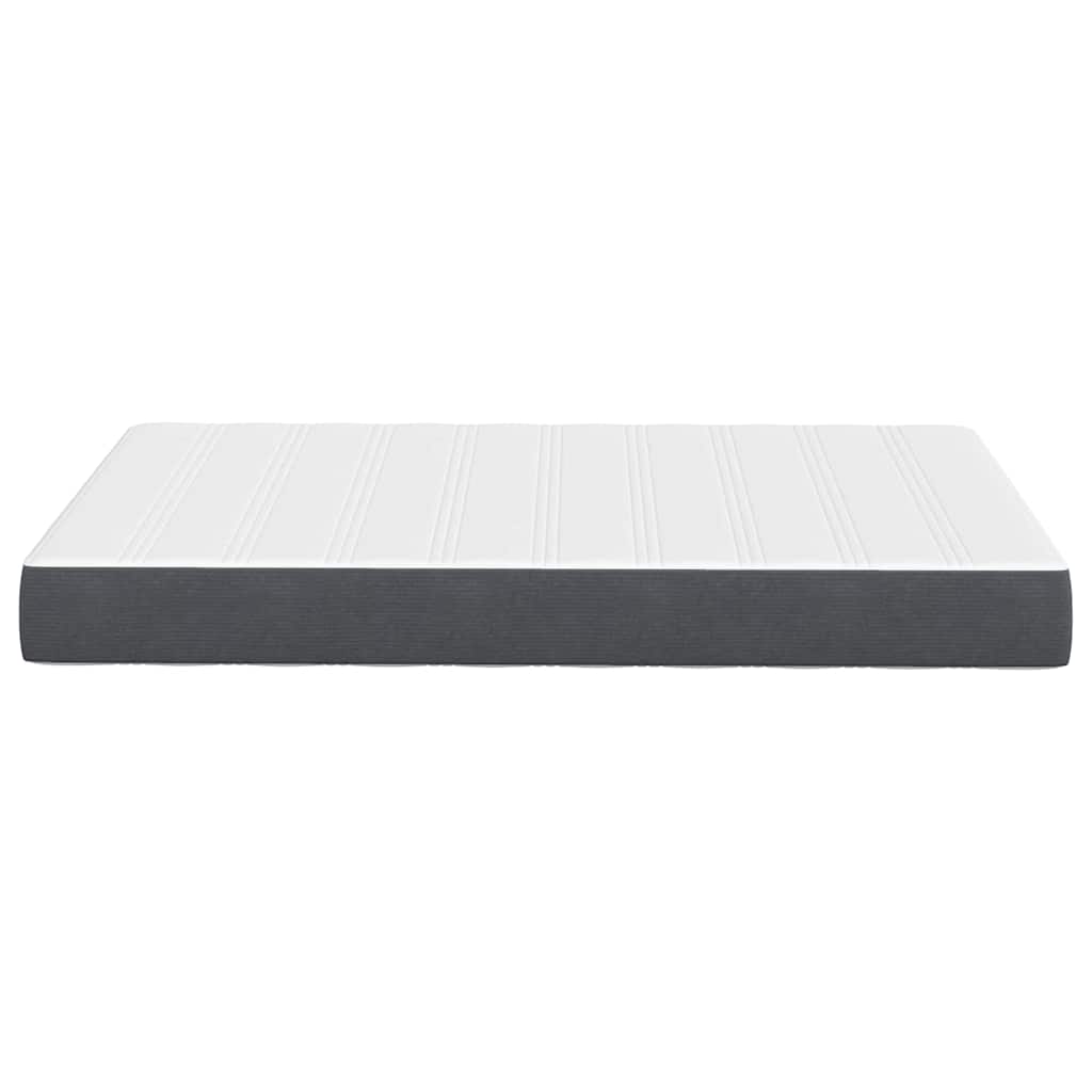 vidaXL Στρώμα Κρεβατιού με στρώμα Γκρι 120 x 200 cm ύφασμα