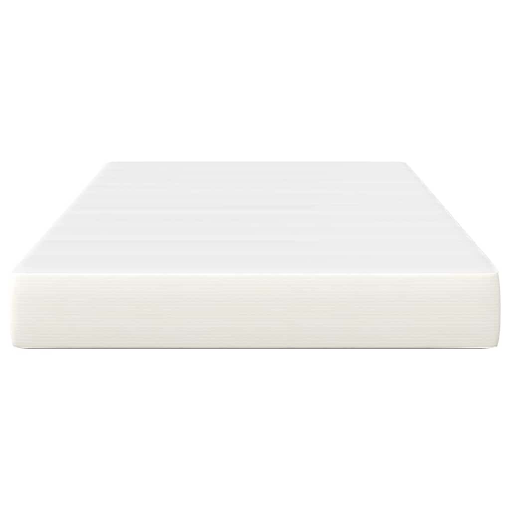 vidaXL Στρώμα Κρεβατιού με στρώμα Κρεμ 120 x 200 cm ύφασμα