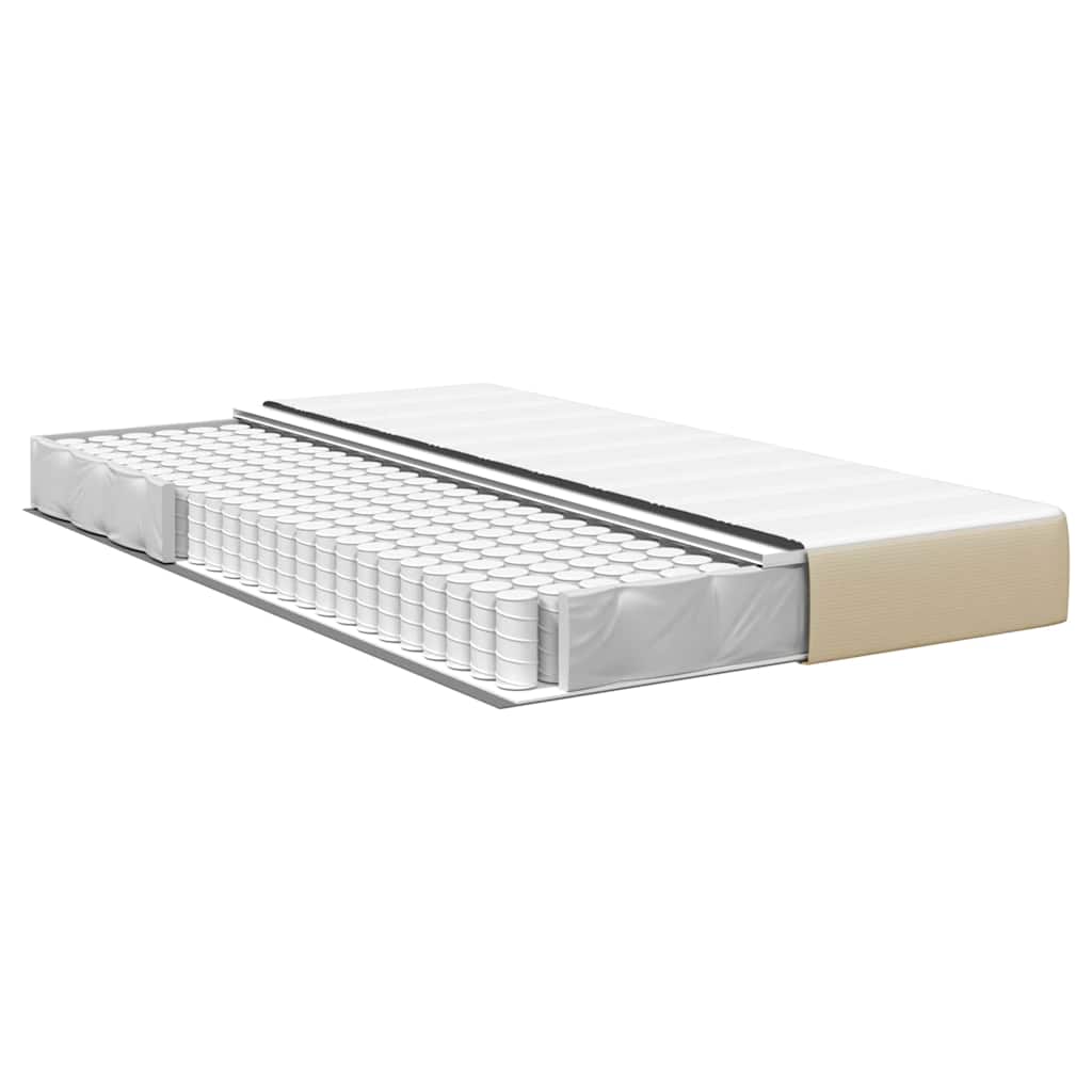 vidaXL Στρώμα Κρεβατιού με στρώμα Φασκόμηλο 120 x 200 cm ύφασμα