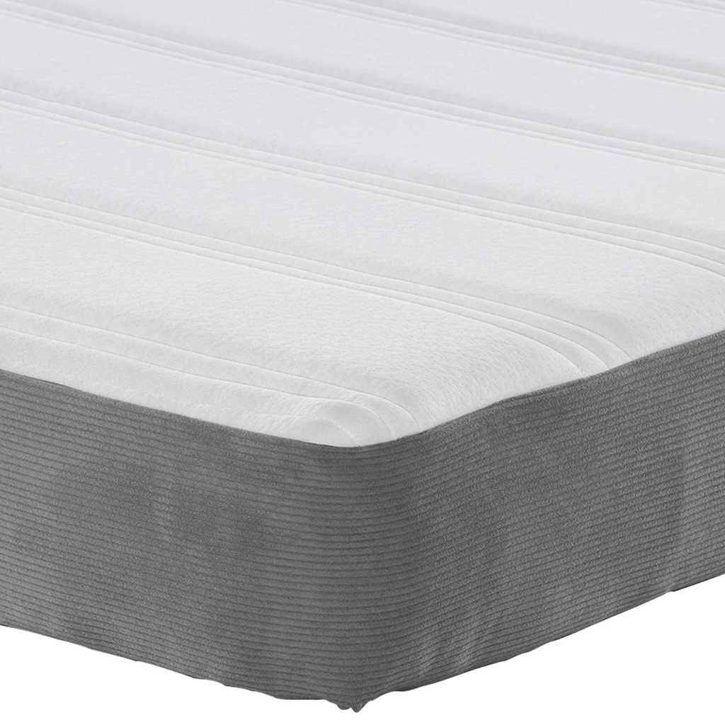 vidaXL Στρώμα με Ελατήρια Pocket, Γκρι ανοιχτό, Μεσαίο, 140x190x20 εκ. Υφάσματος
